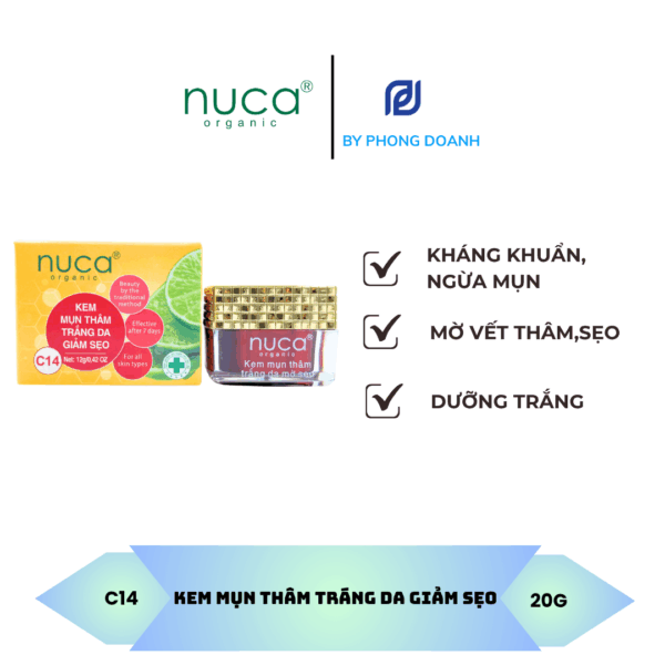 NUCA KEM MỤN THÂM, TRẮNG DA, GIẢM SẸO HIỆU QUẢ 20G