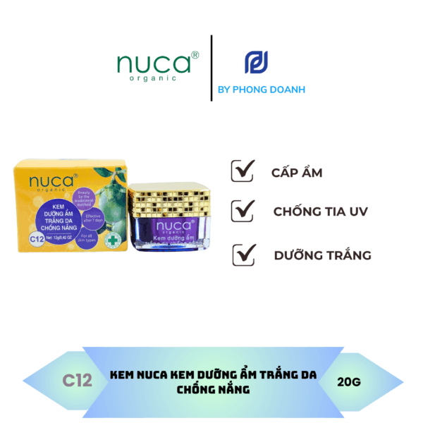 NUCA Kem Dưỡng Ẩm Trắng Da Chống Nắng 20G