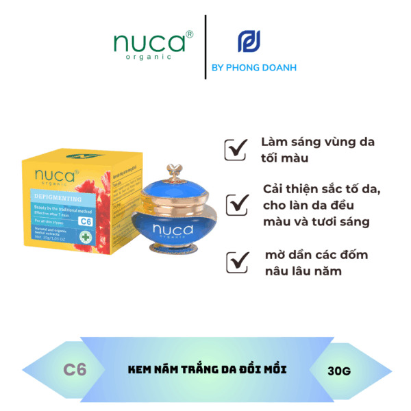 NUCA KEM NÁM TRẮNG DA, TÀN NHAN, ĐỒI MỒI 30G