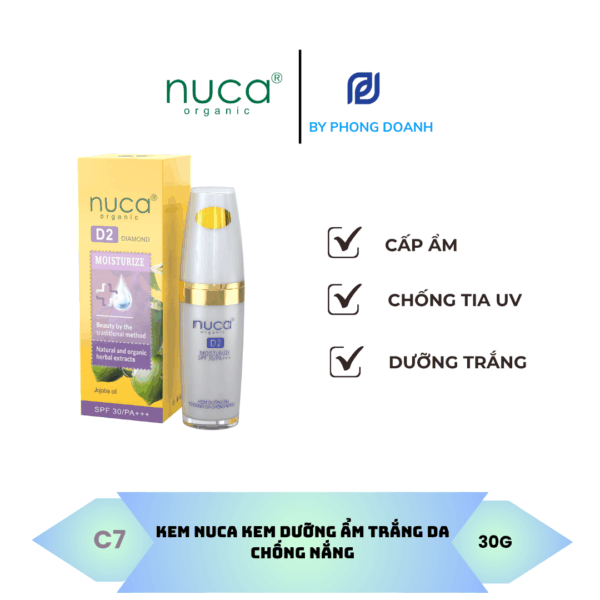 NUCA Kem Dưỡng Ẩm Trắng Da Chống Nắng 40G