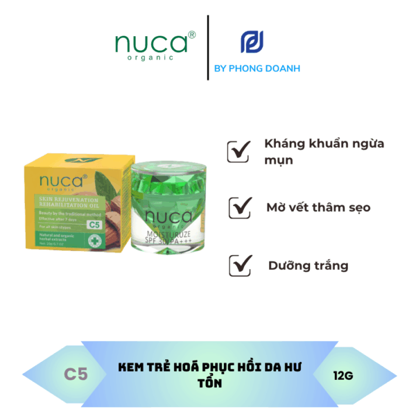 NUCA KEM TRẺ HOÁ PHỤC HỒI DA HƯ TỔN 12G