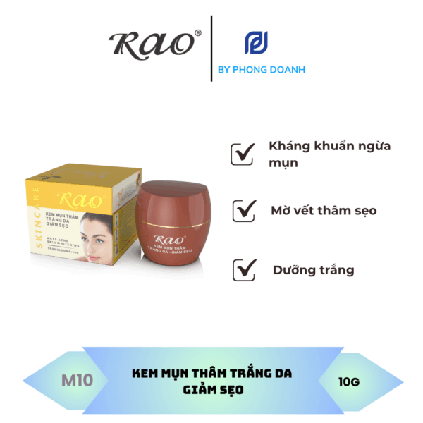RAO KEM MỤN THÂM TRẮNG DA GIẢM SẸO 10G