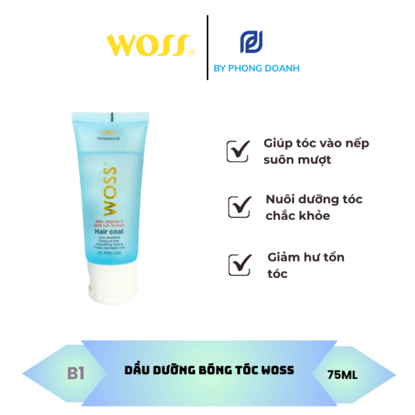 DẦU DƯỠNG BÓNG TÓC WOSS 75ML