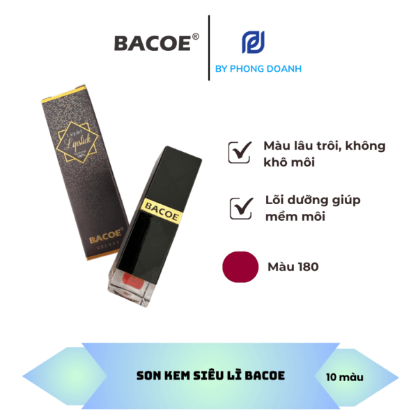 BACOE SON KEM SIÊU LÌ MÀU 180