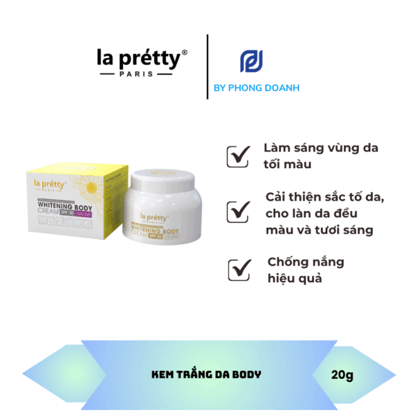 KEM TRẮNG DA BODY LA PRETTY PARIS