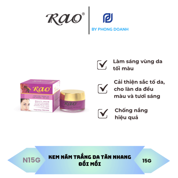 RAO KEM NÁM TRẮNG DA TÀN NHANG ĐỒI MỒI 15G