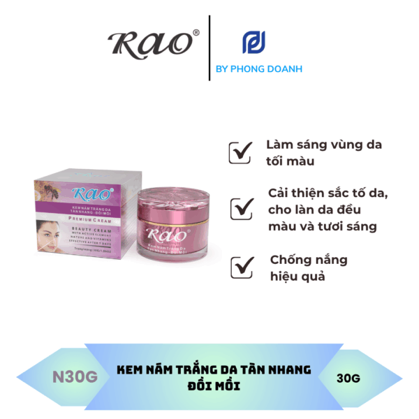 RAO KEM NÁM TRẮNG DA TÀN NHANG ĐỒI MỒI 30G