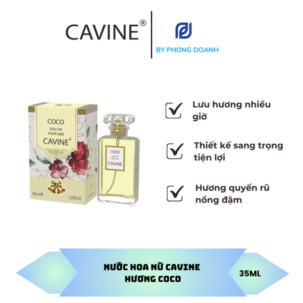 NƯỚC HOA NỮ CAVINE HƯƠNG COCO 35ML