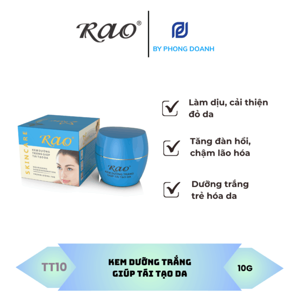 RAO KEM DƯỠNG TRẮNG GIÚP TÁI TẠO DA 10G