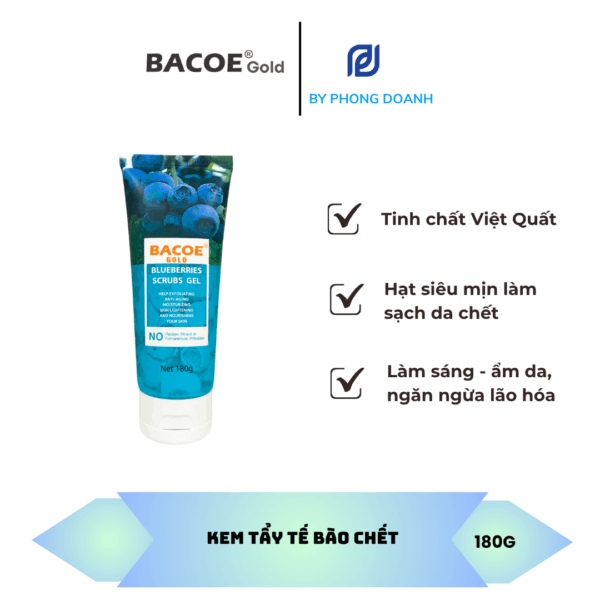 BACOE GOLD KEM TẨY TẾ BÀO CHẾT 180G