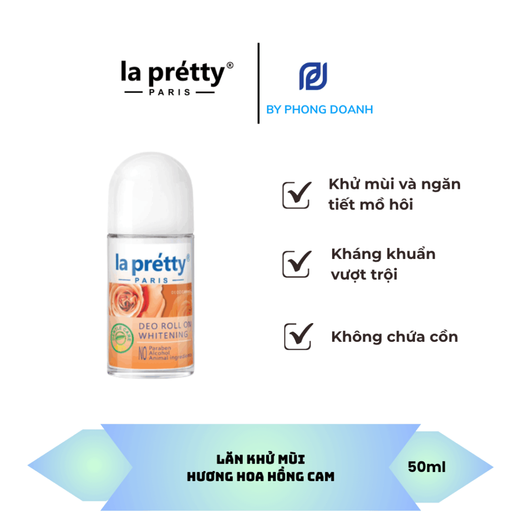 LĂN KHỬ MÙI HƯƠNG HOA HỒNG CAM – LA PRETTY PARIS