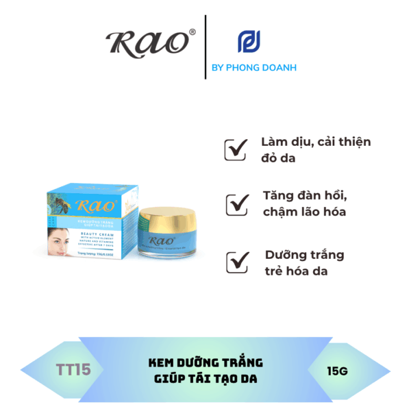 RAO KEM DƯỠNG TRẮNG GIÚP TÁI TẠO DA 15G