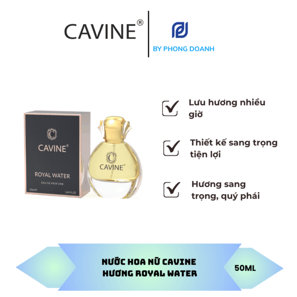 NƯỚC HOA NỮ CAVINE HƯƠNG ROYAL WATER 50ML