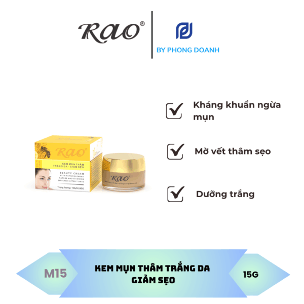 RAO KEM MỤN THÂM TRẮNG DA GIẢM SẸO 15G
