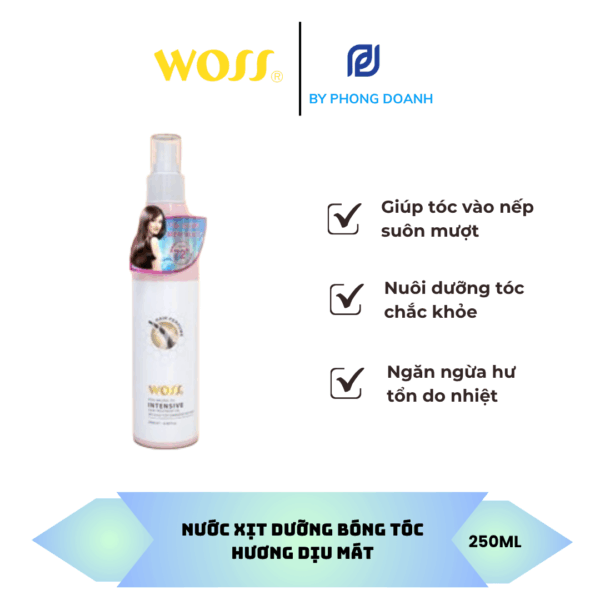 NƯỚC XỊT DƯỠNG BÓNG TÓC HƯƠNG DỊU MÁT 250ML