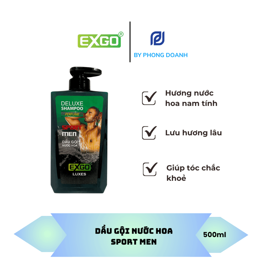 DẦU GỘI NƯỚC HOA EXGO SPORT MEN
