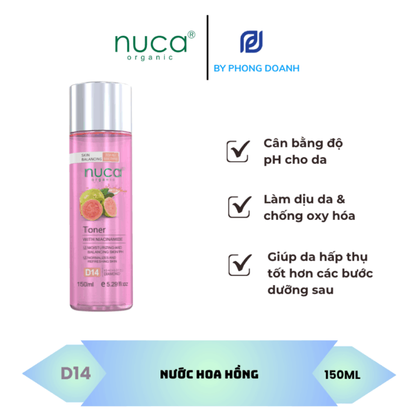 NUCA NƯỚC HOA HỒNG CHIẾT XUẤT ỔI