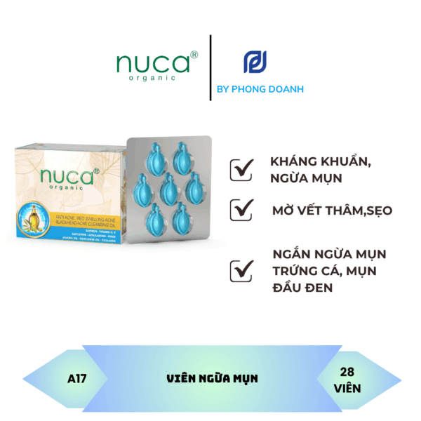 NUCA VIÊN SERUM MỤN THÂM, TRẮNG DA, GIẢM SẸO 28 VIÊN