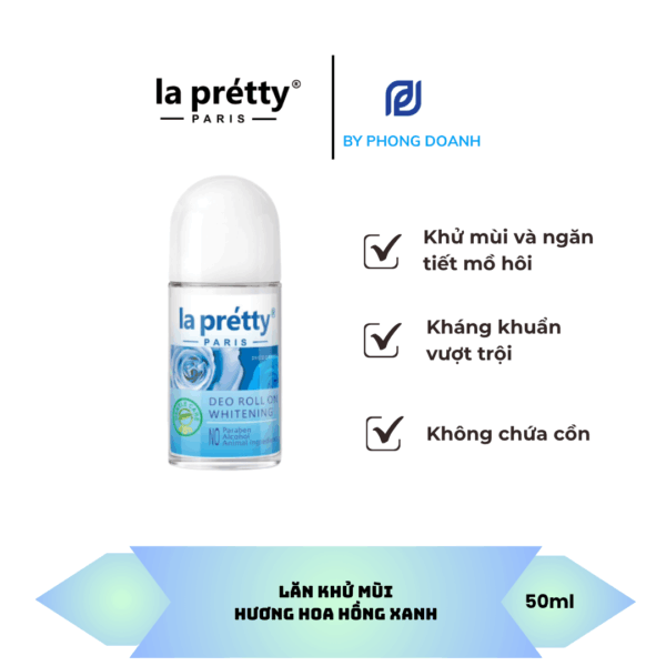 LĂN KHỬ MÙI HƯƠNG HOA HỒNG XANH – LA PRETTY PARIS
