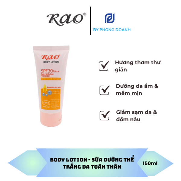RAO SỮA DƯỠNG THỂ DA TOÀN THÂN - BODY LOTION 150ML