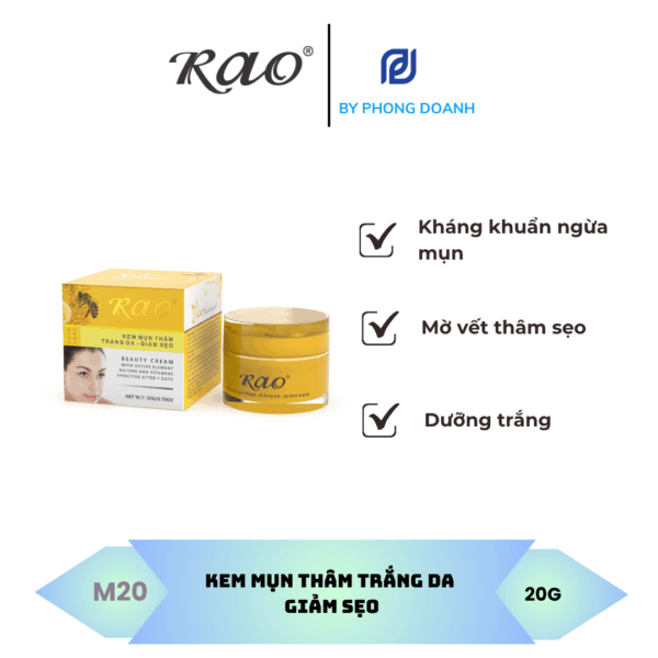 RAO KEM MỤN THÂM TRẮNG DA GIẢM SẸO 20G