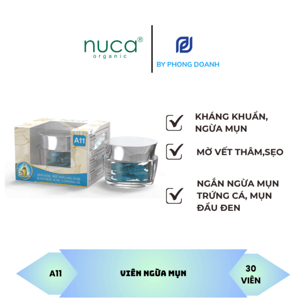 NUCA VIÊN SERUM MỤN THÂM, TRẮNG DA, GIẢM SẸO 30 VIÊN
