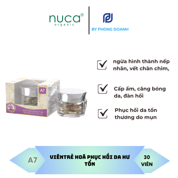 NUCA VIÊN SERUM TRẺ HOÁ PHỤC HỒI DA HƯ TỔN 30 VIÊN