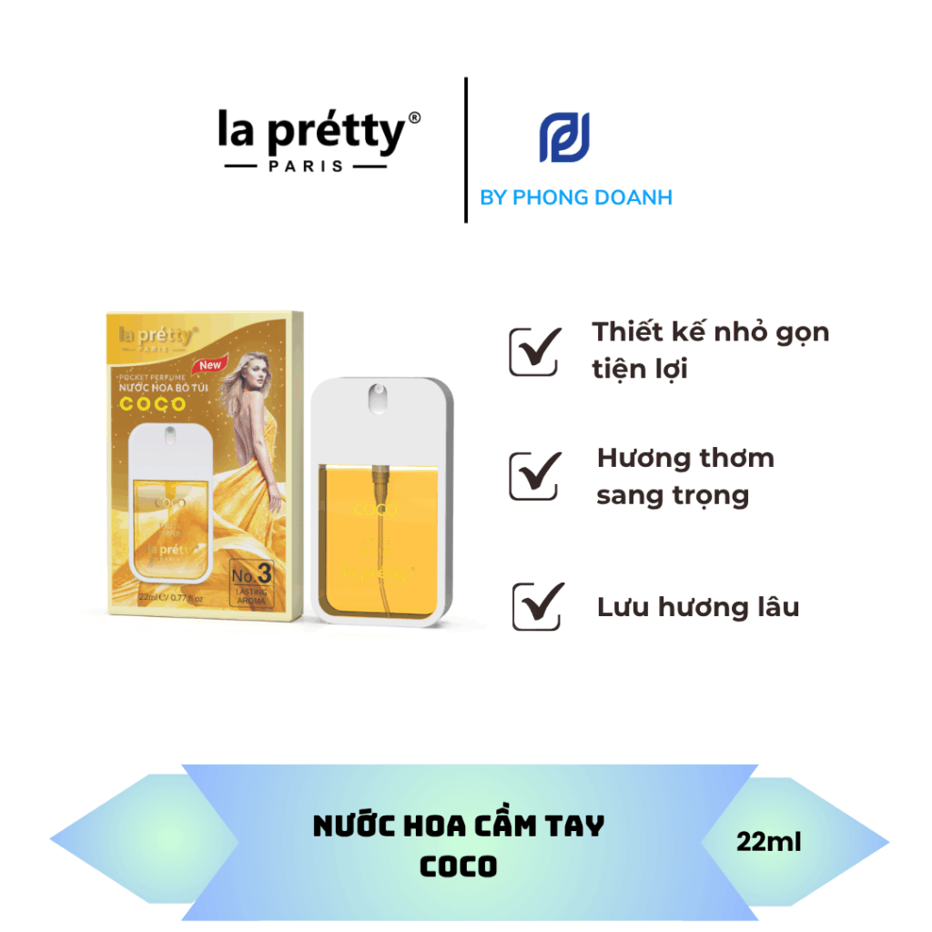 NƯỚC HOA CẦM TAY COCO – LA PRÉTTY PARIS