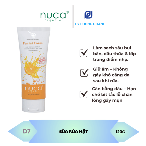 NUCA SỮA RỬA MẶT CHIẾT XUẤT CAM