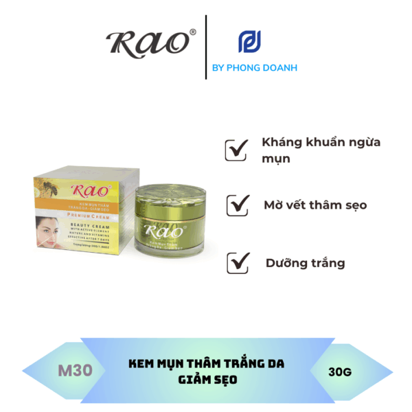 RAO KEM MỤN THÂM TRẮNG DA GIẢM SẸO 30G