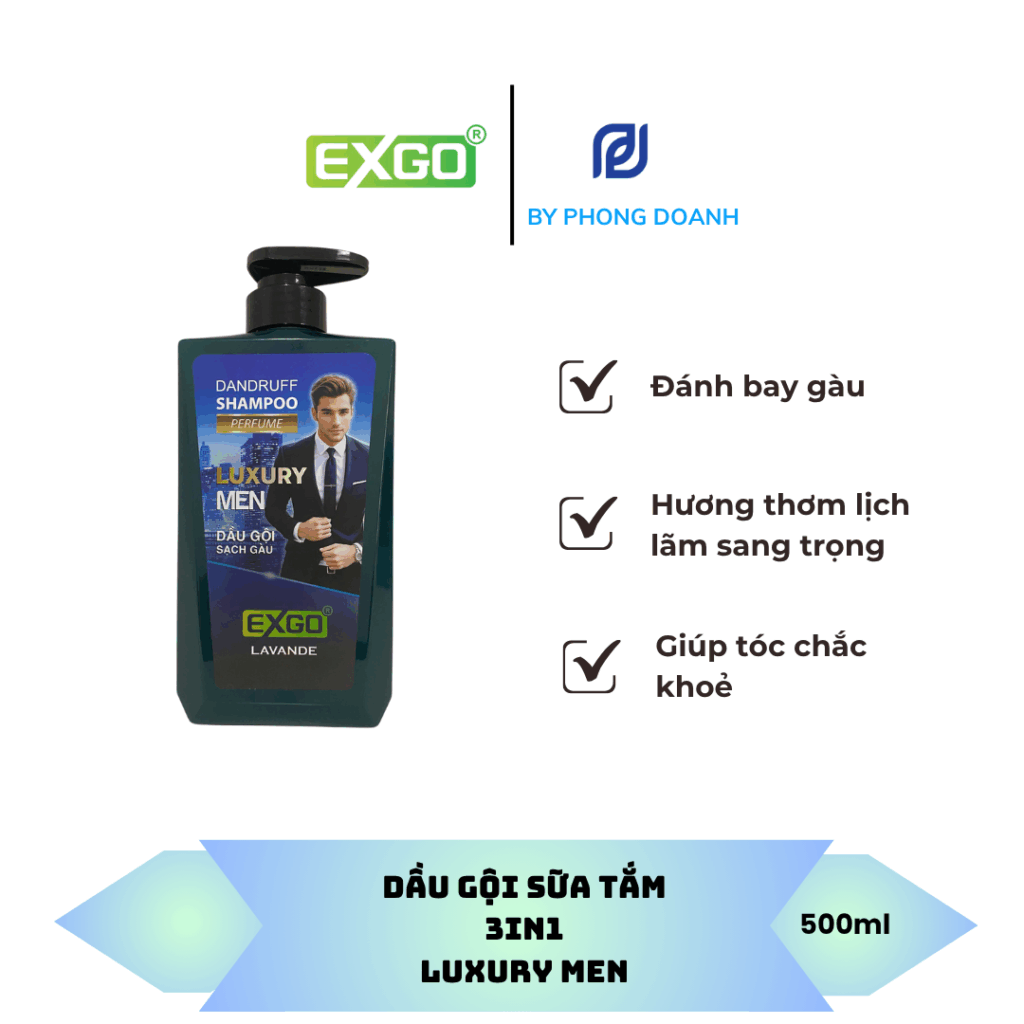 DẦU GỘI SẠCH GÀU LUXURY MEN