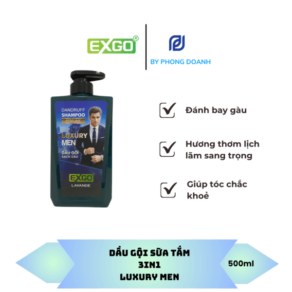 DẦU GỘI SẠCH GÀU LUXURY MEN