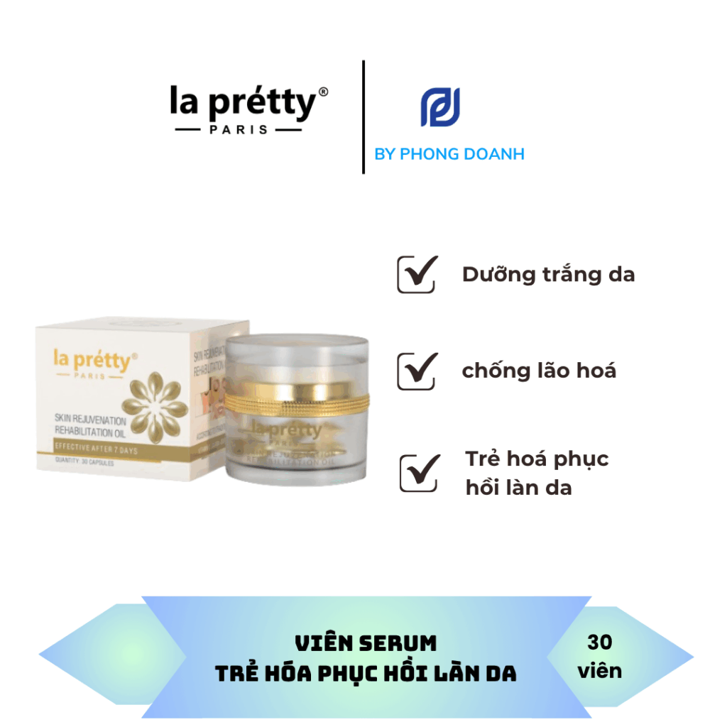 VIÊN SERUM TRẺ HÓA – PHỤC HỒI LÀN DA SAU TỔN THƯƠNG
