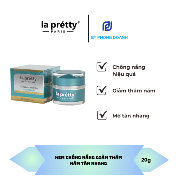 KEM CHỐNG NẮNG GIẢM THÂM, NÁM, TÀN NHANG LA PRETTY