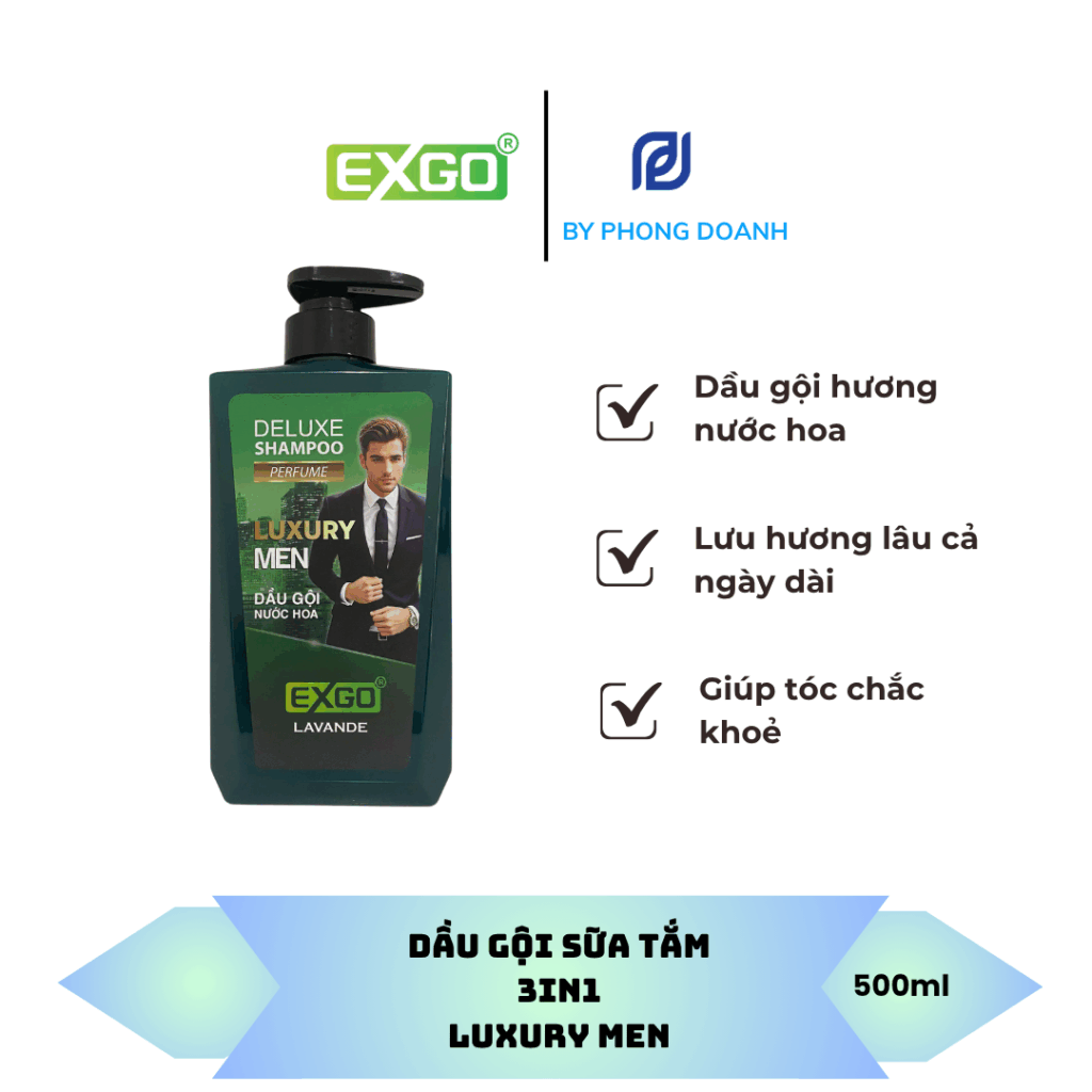 DẦU GỘI HƯƠNG NƯỚC HOA LUXURY MEN