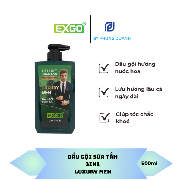DẦU GỘI HƯƠNG NƯỚC HOA LUXURY MEN