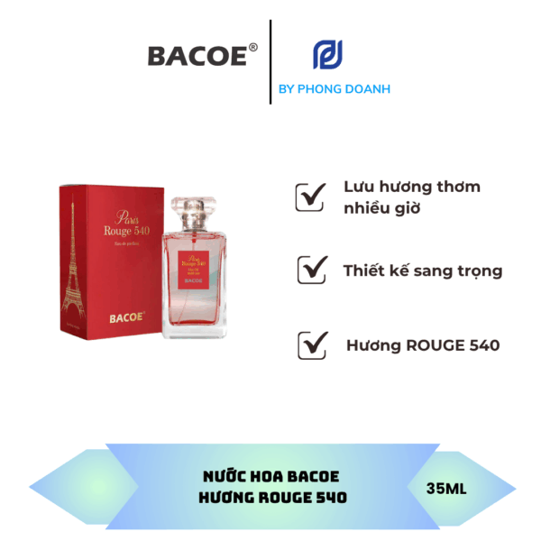 BACOE NƯỚC HOA HƯƠNG ROUGE 540 35ML