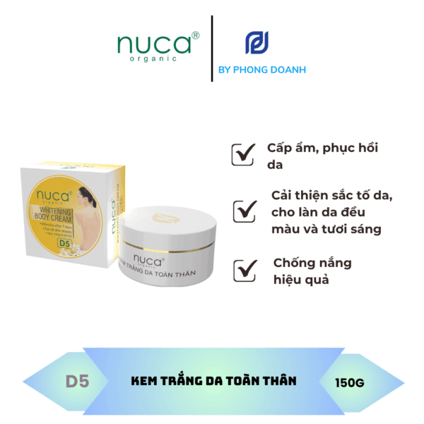 NUCA KEM TRẮNG DA TOÀN THÂN 150G