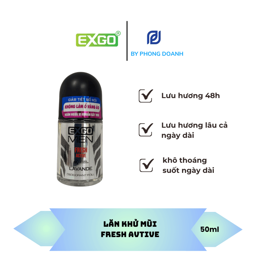 LĂN KHỬ MÙI FRESH ACTIVE 50ml