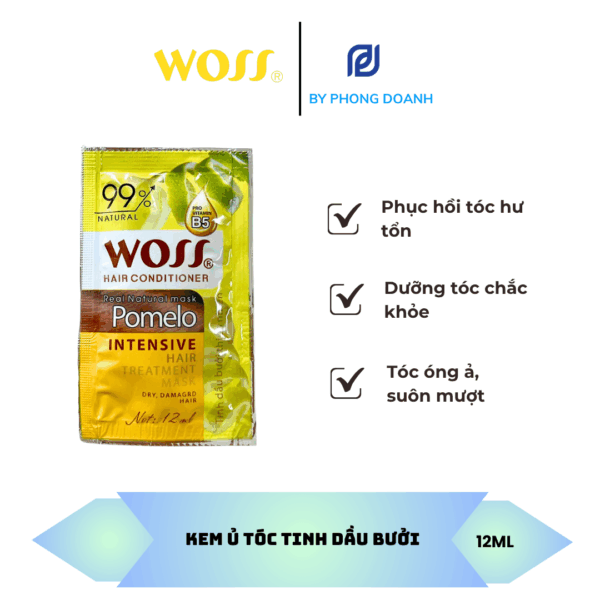 KEM Ủ TÓC TINH DẦU BƯỞI 12ML x 12 Gói