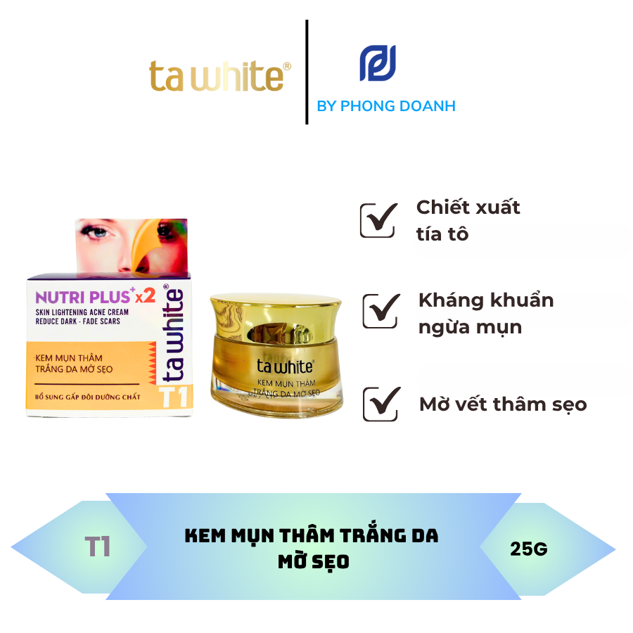 KEM MỤN THÂM TRẮNG DA MỜ SẸO – TA WHITE TÍA TÔ
